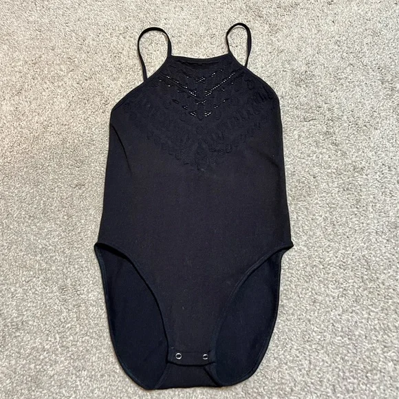 FREE PEOPLE RIBBED BODYSUIT - Picture 1 of 7
